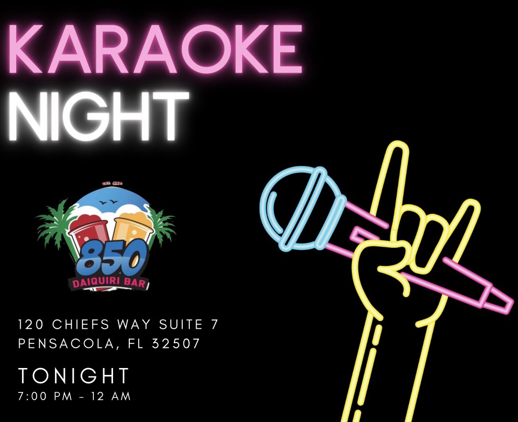 TFMBACCWOOD34's tweet photo. 850 Daiquiri Bar KAROKE TONIGHT ❗️❗️❗️❗️🎤🍹
COME OUT AND VIBE WITH US ❗️❗️❗️
KARAOKE KICK OFF AT 7 til MIDNIGHT https://t.co/I2PllxaWkR