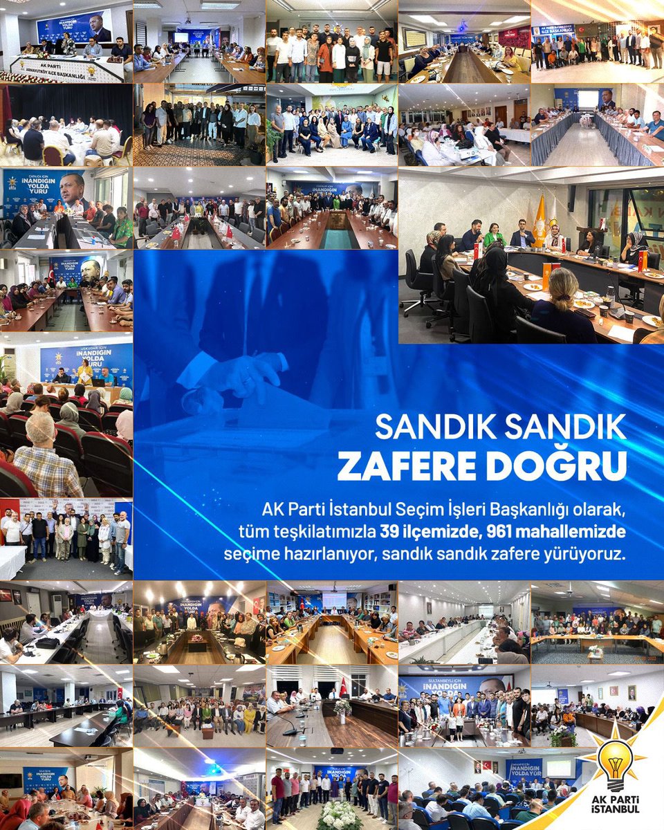 Sandık sandık zafere doğru!

AK Parti İstanbul Seçim İşleri Başkanlığımız koordinesinde, tüm teşkilatımızla 39 ilçemiz, 961 mahallemizde seçime hazırlanıyor, sandık sandık zafere yürüyoruz… <a href="/avsengulk/">Şengül KARSLI</a>