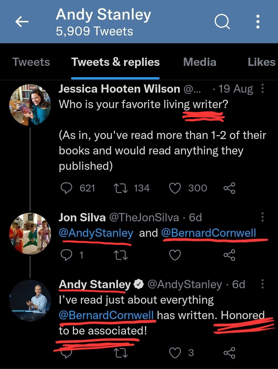 standyanley's tweet photo. #ReadWithAndy
"Honored to be associated" yet embarrassed by pastors that held in person service when his churches were closed.
Doesnβt look like Cornwell would feel the same way about the association. @AndyStanley #WokeStanley #NorthPointCommunityChurch https://t.co/anHq5RSq94