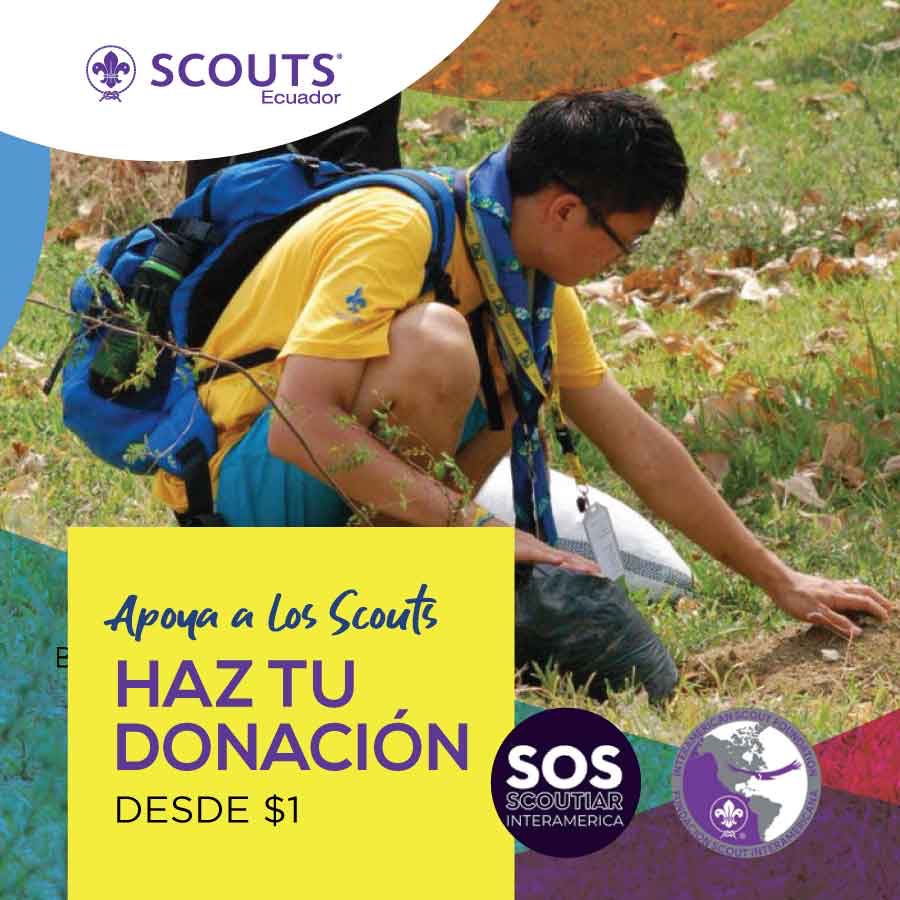 ⚜️¡Es momento de ayudar! ⚜️ Con tu donación desde $1 puedes permitir a más niños y jóvenes del Ecuador vivir la experiencia de Ser Scout, contribuir con su educación y desarrollar habilidades para la vida. ¡Es momento de ayudar! 
💜 DONA AHORA iscoutfoundation.org/donations/sos-…