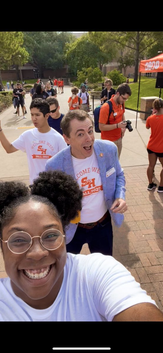 DrDrewAtSHSU's tweet photo. Had a blast at today’s Breakfast for Champions! I got to meet some of #SHSU ‘s talented student athletes! They're definitely ready to represent the  #bearkatnation #orangeftw https://t.co/vT9oTsoCn5
