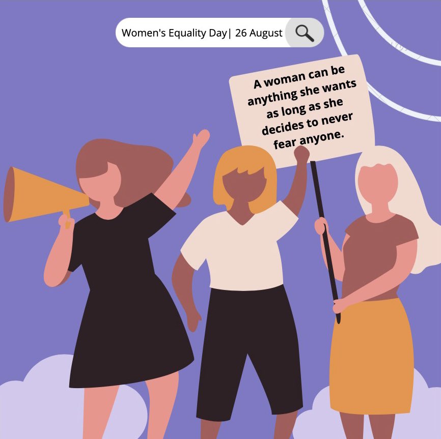 pathstosuccess's tweet photo. Because we’re all equal! ✊🏼✊🏽✊🏾 Since Women’s Equality Day celebrates the adoption of the 19th Amendment, this is your reminder to make sure that you are registered to vote, if you are eligible 🗳 

Together, we are powerful! https://t.co/1JdmdGjD7W