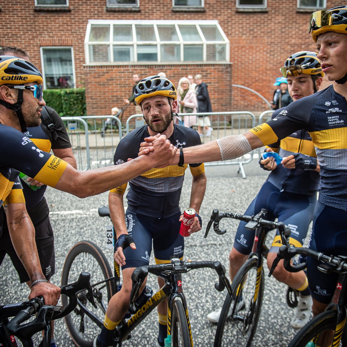 In the front row at the Tour of Denmark with Team Novo Nordisk 💥 Read more here: l8r.it/2Bj1 📷️ @mariostiehl / @teamnovonordisk⁠ ⁠ #DrivingChange #TeamNovoNordisk⁠ #Argon18SumPro #Argon18 #ThislsMyRide #cyling