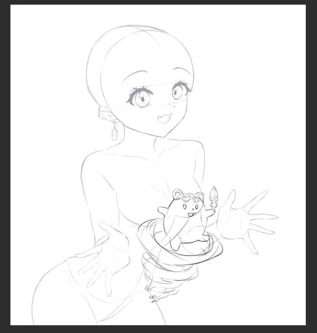 とある方のラフwip 