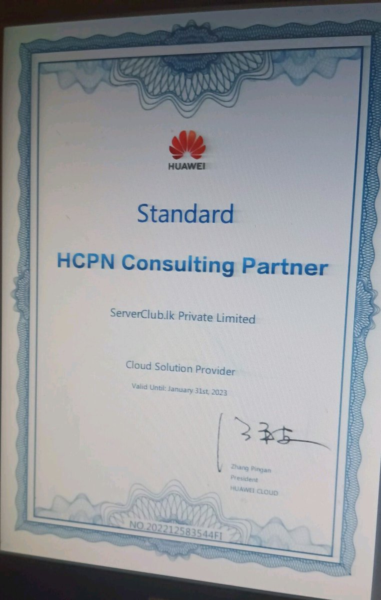 TharinduDev's tweet photo. 🤜 Renewed #Authorized #Partner #ServerClub #cloudconsulting  Since 2021
https://t.co/tQP0HJpBd6
@ServerClubLK https://t.co/njV8A08Hyg