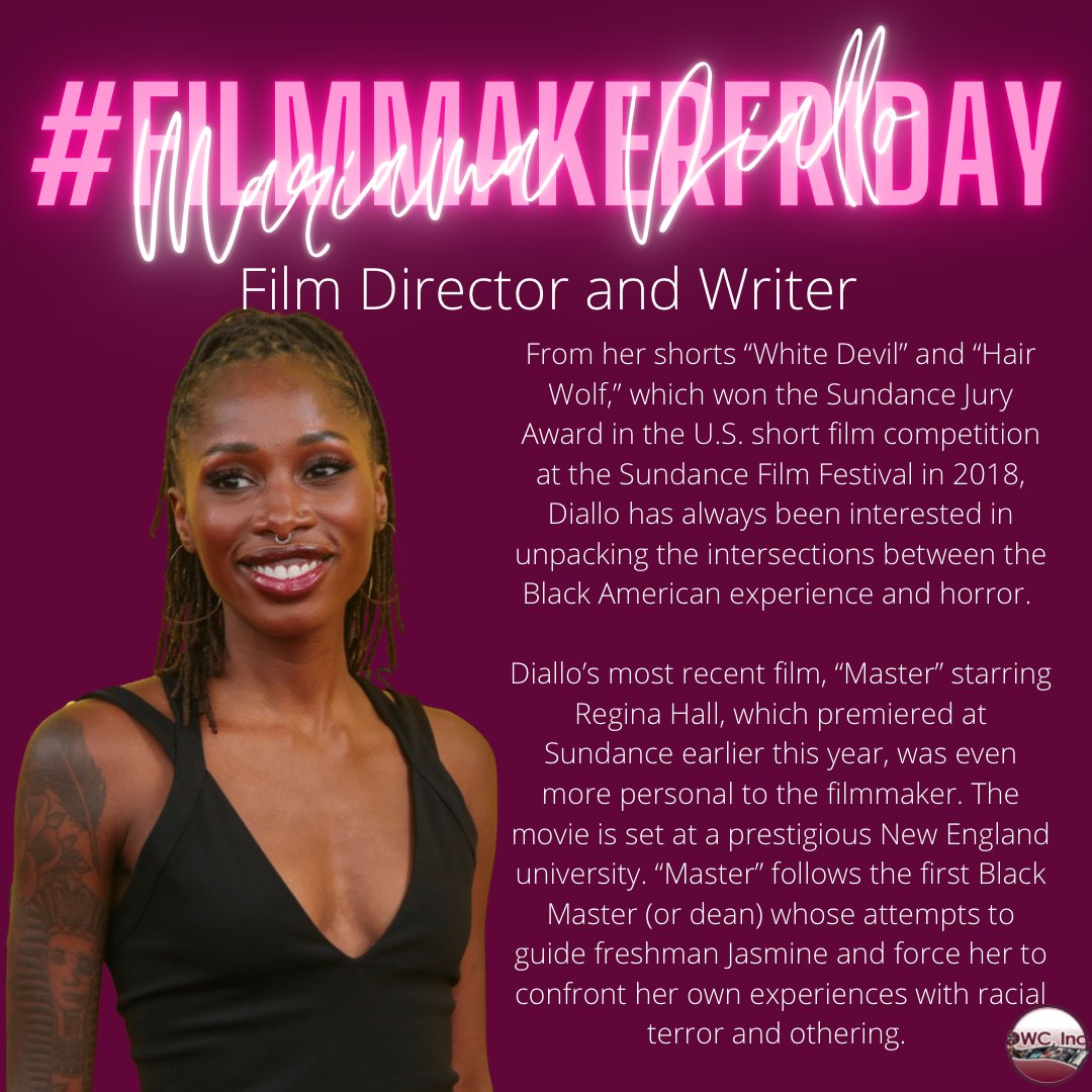 Today’s #FilmmakerFriday is Mariama Diallo! A critically acclaimed up-and-coming director, her most recent work “Master”, touches on personal experiences of exploring the intersection of blackness and horror. 

Have you seen “Master”, starring Regina Hall? What did you think?