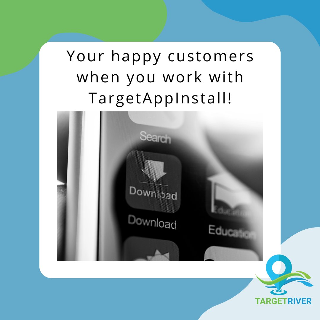 TargetRiver's tweet photo. Getting your app downloaded by happy users is a great feeling! With TargetAppInstall, we can help you achieve the download goal you've dreamt of. Contact us today to learn more!
https://t.co/0ymGbff002
#targetriver #targetappinstall #appinstall #downloadingapps #appdownload https://t.co/z1PjqISdaN