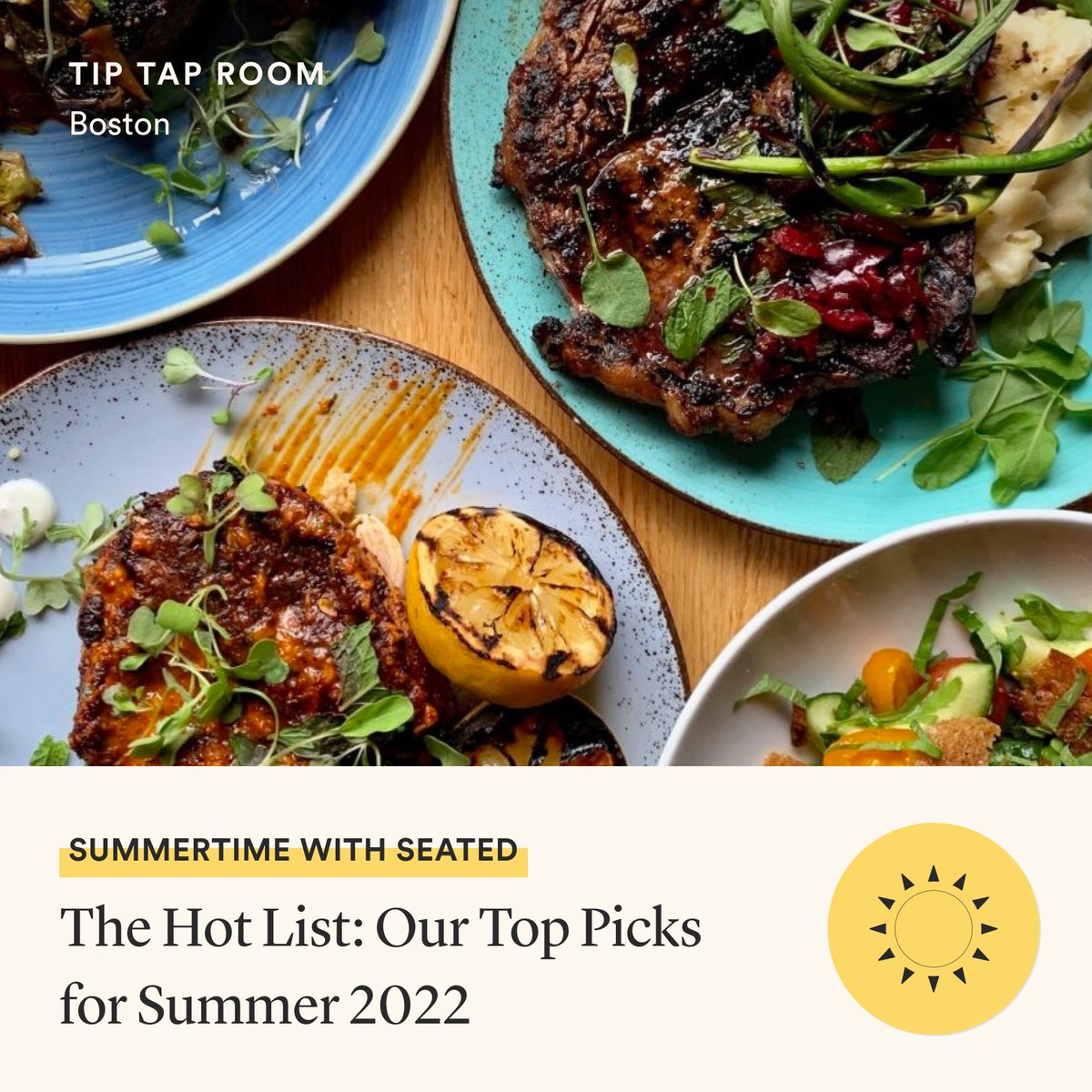 Before the season ends, check out a few must-try picks like Boston’s Tip Tap Room, a friendly neighborhood spot with an eclectic menu of wild game and dozens of brews on tap: seated.app.link/tmSwCcztwsb