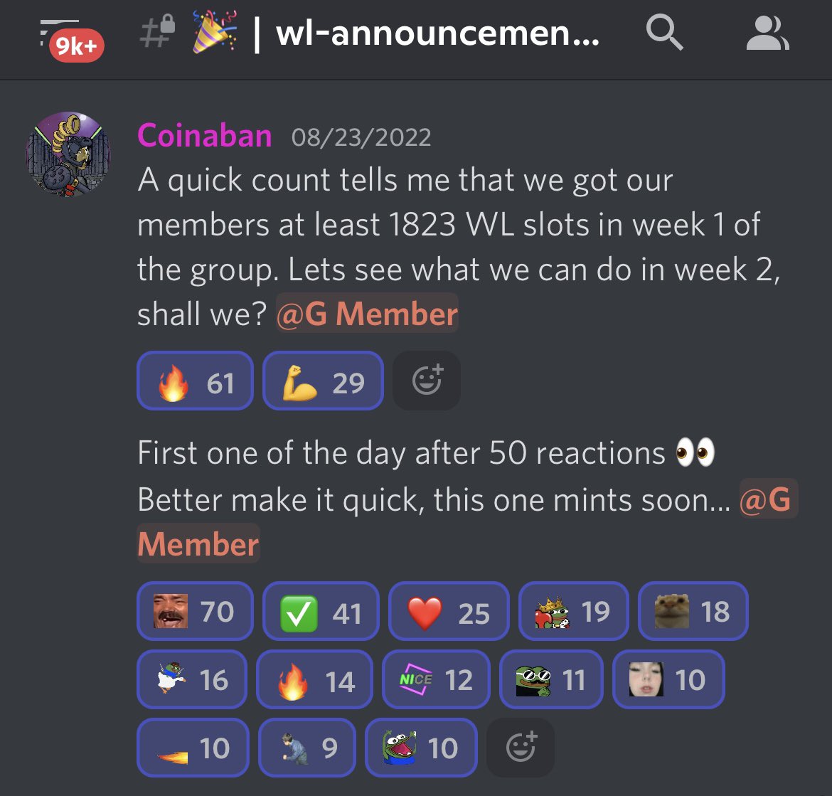 Over 1,823+ WL spots to the top projects in our 1st week 🤯

Group is capped at 300 members >>

There is no Alpha group like <a href="/GPortalnft/">G Portal</a> 🔥

💙 + RT this tweet, choosing some people for FREE MONTHS, keep those DMs open🎁