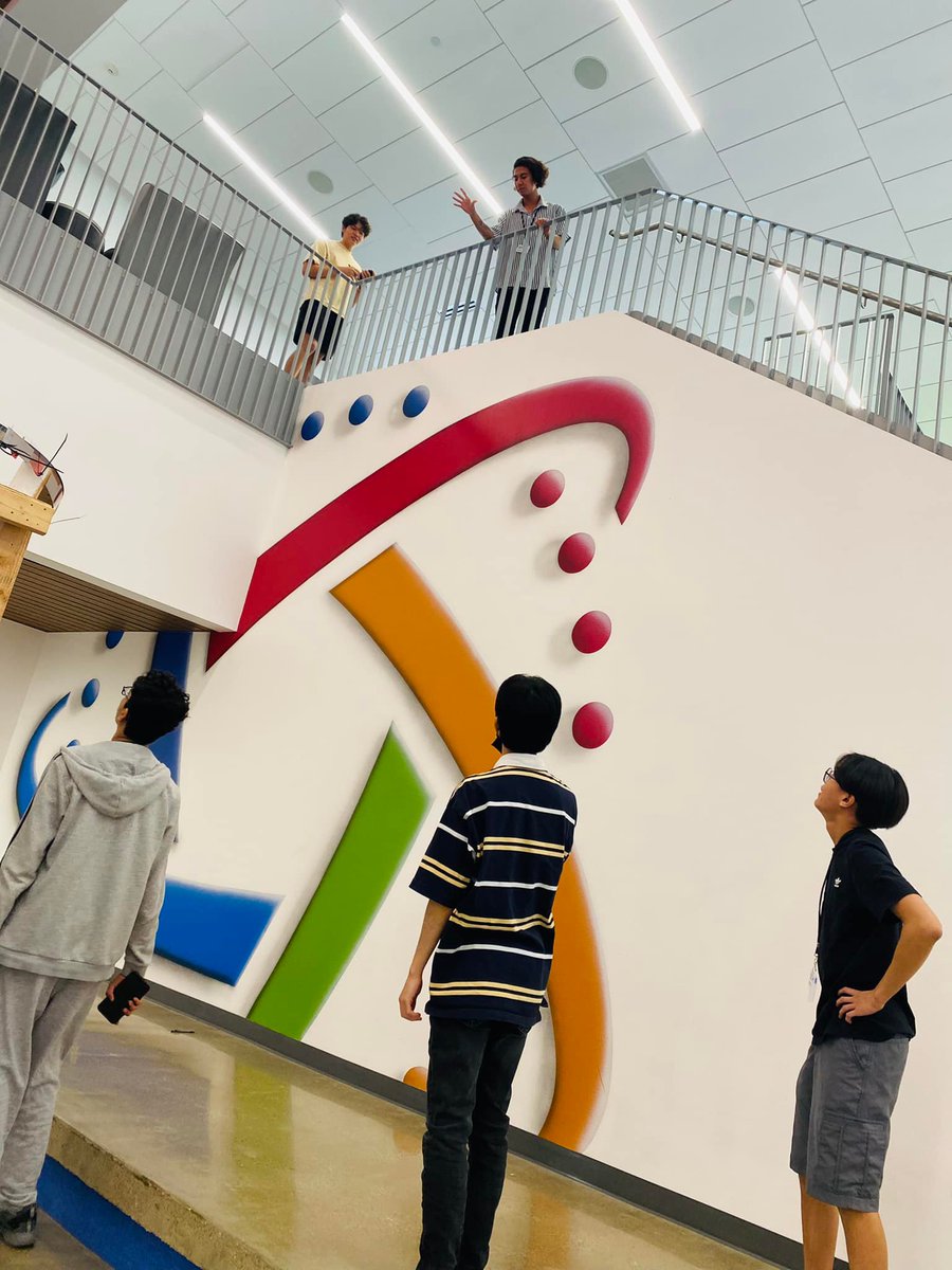 Students in their AP Physics 1 class at STEAM measured drop height and drop time that will be used to calculate the acceleration due to gravity with their plotted graph and best fit line. #webeforeme #STEAM