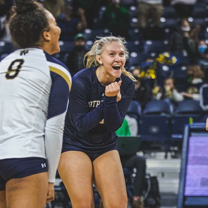 NDAlumni's tweet image. Tonight @NDvolleyball opens its season against Texas Tech at Purcell Pavilion. Good luck to the Irish and head @NDCoachRockwell in her first match at ND! #GoIrish☘️