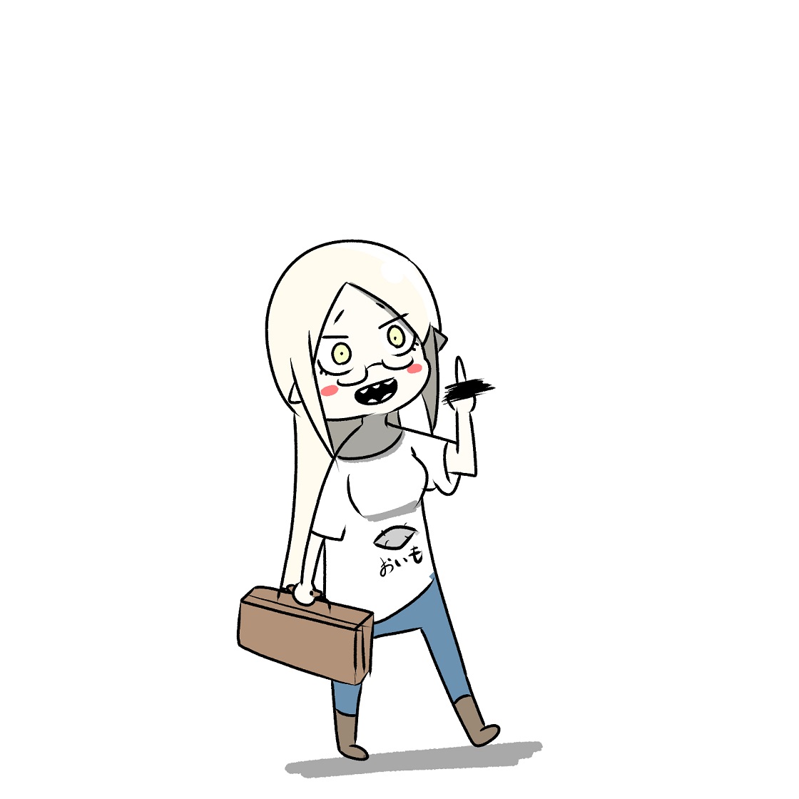 「カツ丼食べに行ってくる 」|Mr.Aのイラスト