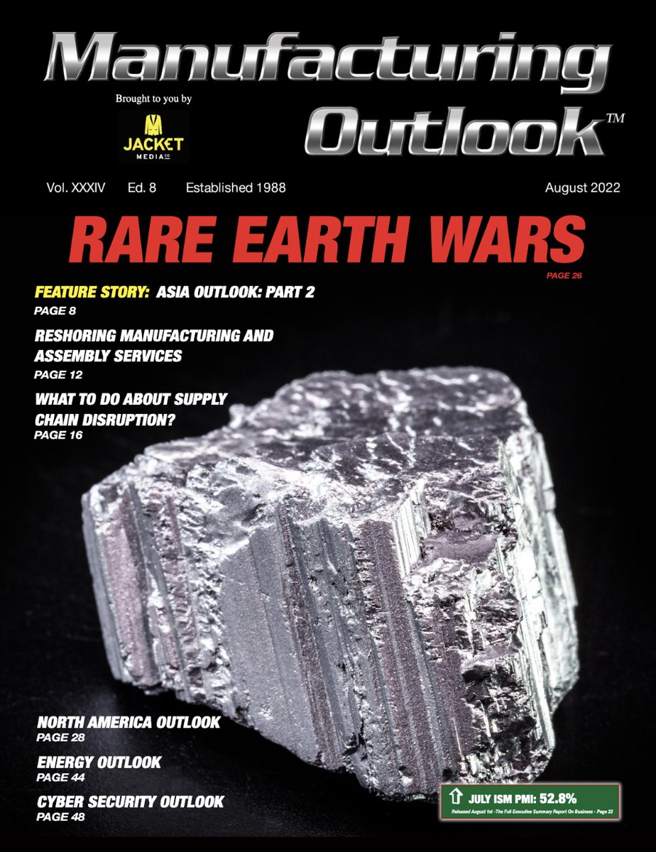 Read About The War Involving Rare Earth #Metals  in New Issue of #Manufacturing Outlook, published by Jacket Media Co  manufacturingoutlook.com