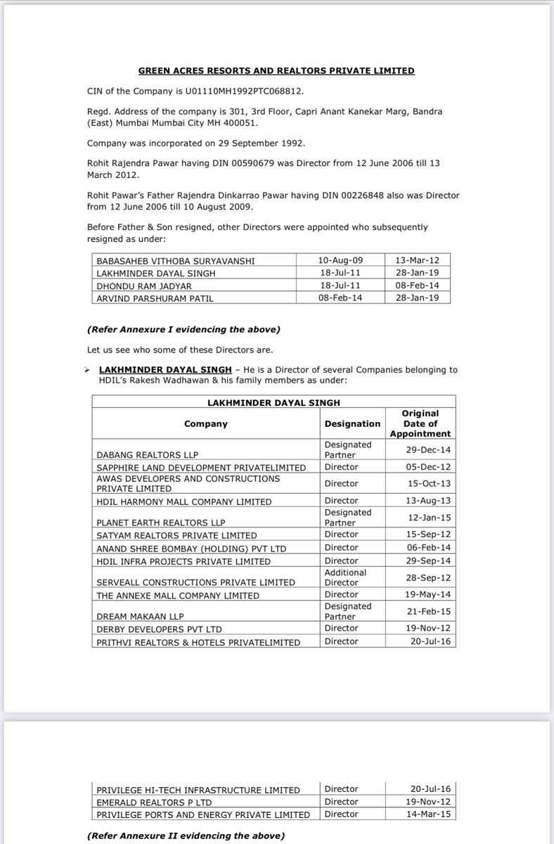 NirajGunde's tweet photo. More Info for Urgent Attn of @dir_ed & #CBI :Note on link between @RRPSpeaks Mr. Rohit Pawar’s Green Acres Resorts & Realtors Pvt Ltd & #HDIL for investigation in #HDILScam #PMCBankCrisis & #PatraChawlScam is encl below. @PMOIndia @narendramodi @HMOIndia @AmitShah @Dev_Fadnavis https://t.co/4kDRVcFKye