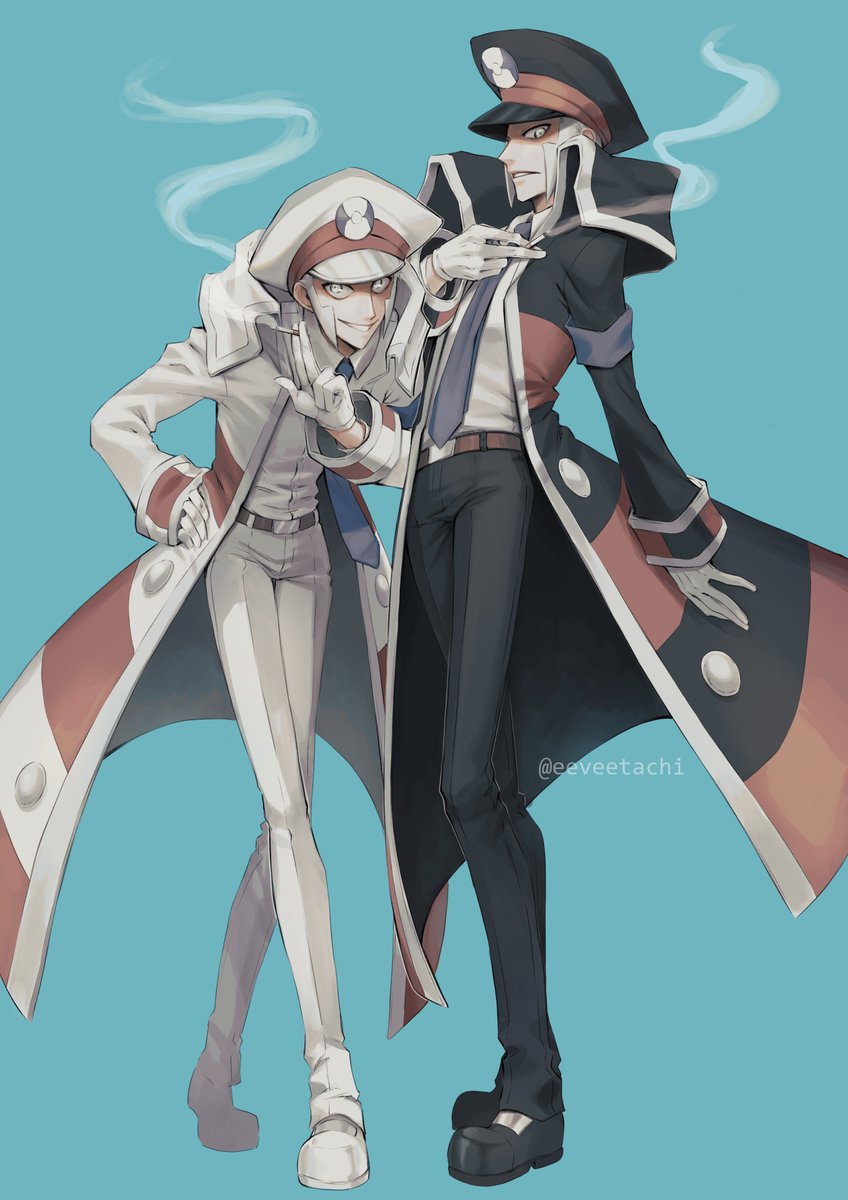 eeveetachi's tweet photo. Emmet &amp; Ingo + 🚬
#ポケモン　#サブマス https://t.co/yJaBxIzSXl