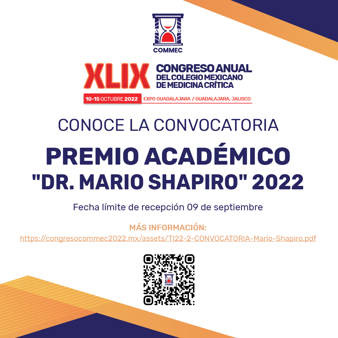 CommecOficial's tweet photo. #Convocatoria Premio Académico "Dr. Mario Shapiro" 2022
📅 RECUERDA fecha límite de recepción de trabajos 9 de septiembre de 2022
https://t.co/RuZduvSzij https://t.co/3GlifFDSaa