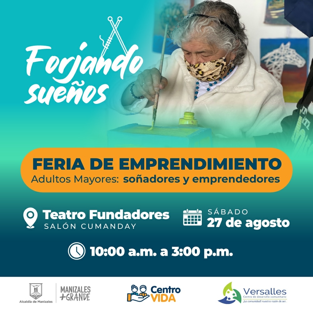 #FeriaDeEmprendimiento 🧓
La creatividad de nuestros adultos mayores es tan GRANDE como su talento. ✨ Sorpréndete con sus emprendimientos y dales todo el amor que merecen. 💚 Te esperamos en la primera feria que tendrán en el <a href="/teatrofundadore/">Teatro Los Fundadores</a>. 😍