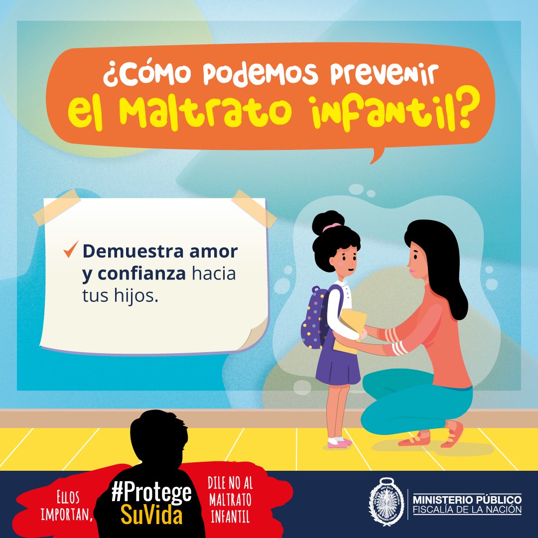 FiscaliaPeru's tweet photo. #ProtegeSuVida👨👩👧👦
Los padres, sin darse cuenta, pueden caer en el maltrato o el abandono emocional de sus menores hijos, pensando que están actuando correctamente.
👉El #MinisterioPúblico te brinda recomendaciones para prevenir el #MaltratoInfantil.
🌐https://t.co/r7ChLSO7Jc https://t.co/QfiarZyPqg