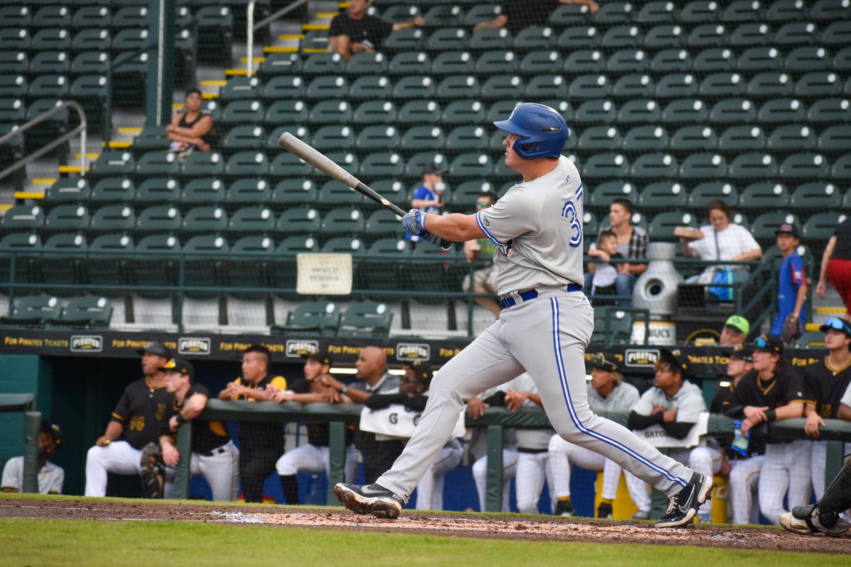DunedinBlueJays's tweet photo. An absolute laser from @peyton_w2 for his first career home run 💥 https://t.co/zPnsJgQ98a