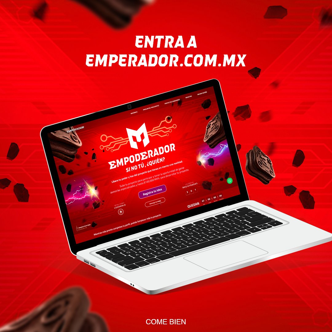 DisruptivoTV's tweet photo. #Empoderador es la iniciativa que busca emprendedores que busquen romper barreras con sus ideas con impacto positivo para transformar mundo en un lugar mejor. ⚡🌎
Conoce los detalles y 💪#LiberaTuPoder
👉 https://t.co/RAorO7dSct
#Emperador #SiNoTuQuien @UnreasonableMx https://t.co/LSuhGGWx9f