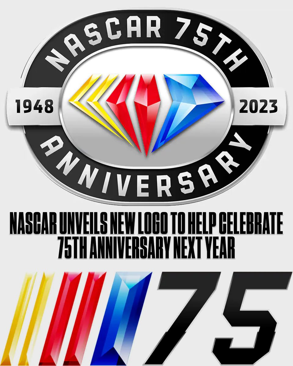 NASCAR 75th Anniversary Logo Pin - Collectible Enamel Pin, New In Package 9 thumbnail image