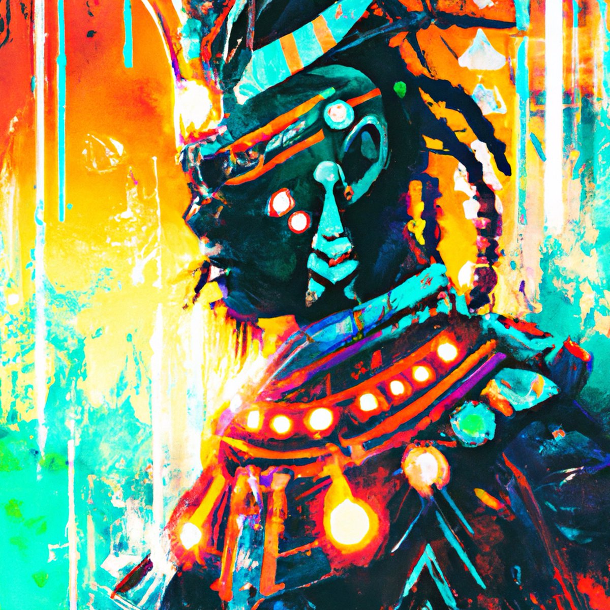 geode_design's tweet photo. The ɅNUNNɅKI NFT Collection consists of 100 unique abstract digital portraits depicting
an amalgam of ancient and modern cultures, with
a sci-fi twist. 

More info at: https://t.co/2IhybLjgcL

Here's a sneak peek. 
#NFTCommunity #web3 #NFTdrops #digitalart https://t.co/X3aaFmfYUg