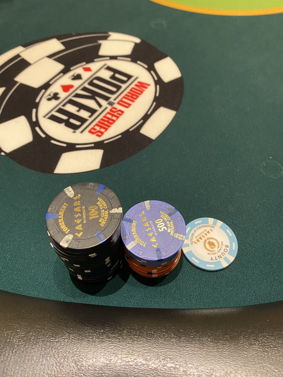 Playing $245 Bounty Tournament at Caesars Windsor tonight repping <a href="/GGPoker/">GGPoker</a> 💪
#GGPokerCanada #GGPoker #PokerTournament