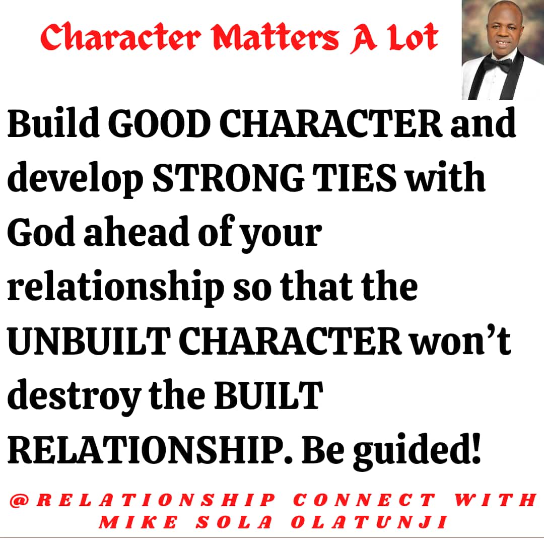 Solatunjimike's tweet photo. Character has no substitute. https://t.co/FgAMZbMNoc