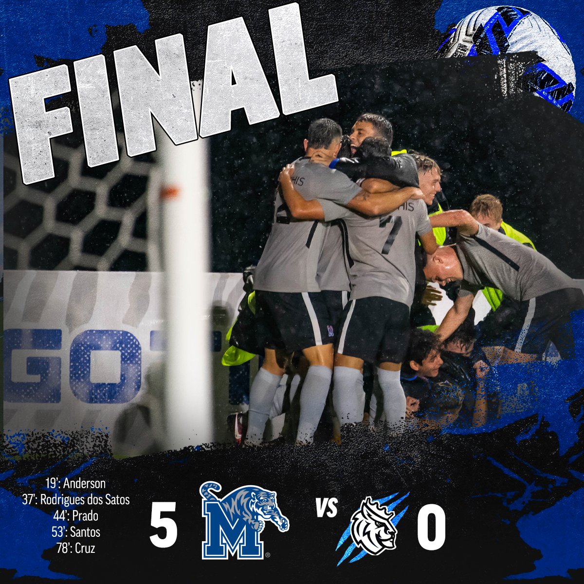 That's a winner!

Memphis opens the season with a shutout over Queens University!

#GoTigersGo