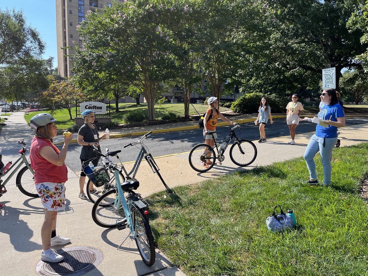 DrGabyRivas's tweet photo. Tour de Barcroft! #TeamBarcroft exploring key sites and landmarks within our @BarcroftEagles community!  I’m waiting as the co-ambassador at Buchanan Gardens- “did you know 15% of our Eagles live here?” @lombardiclass @laurakcooke @BarcroftFay https://t.co/FZm6KE5B8M