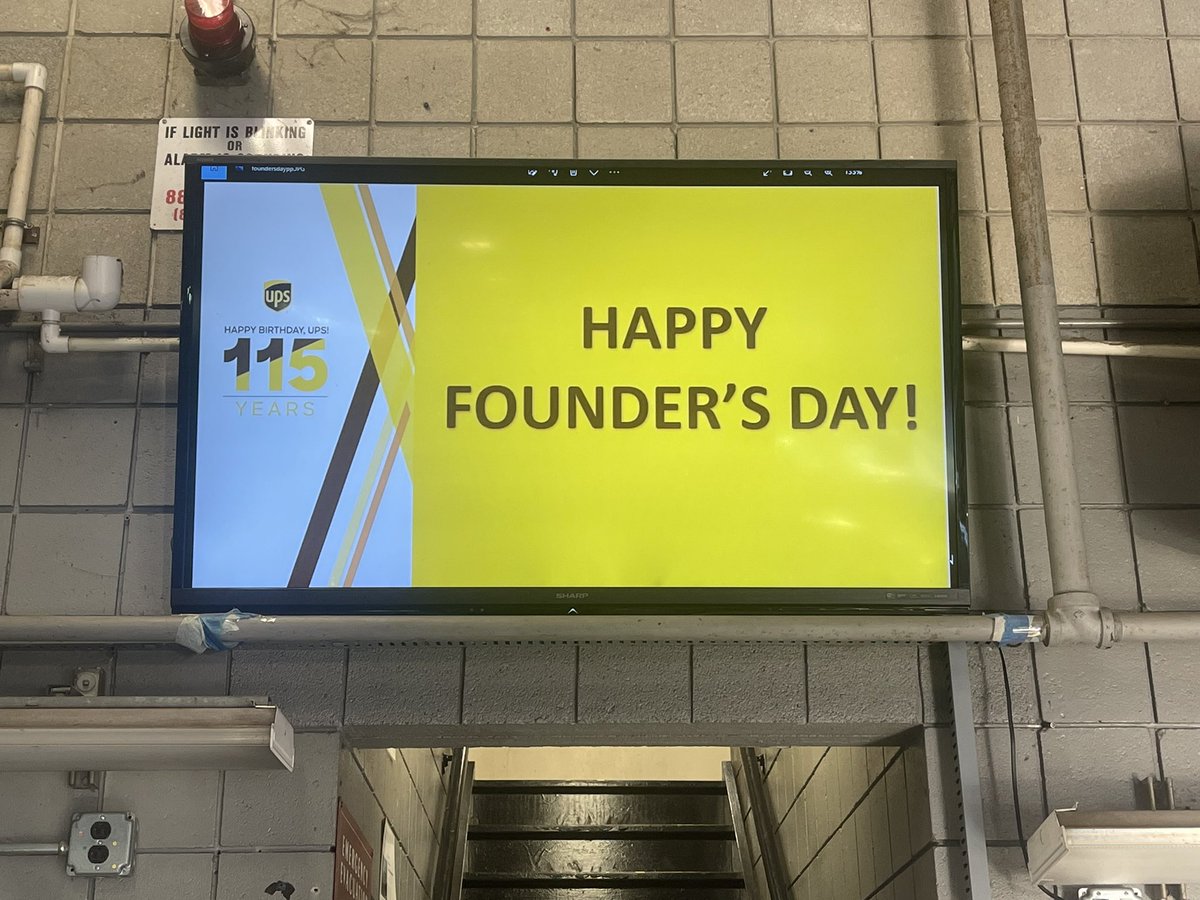 Happy 115th Birthday UPS!! #foundersday #ThankAUPSer