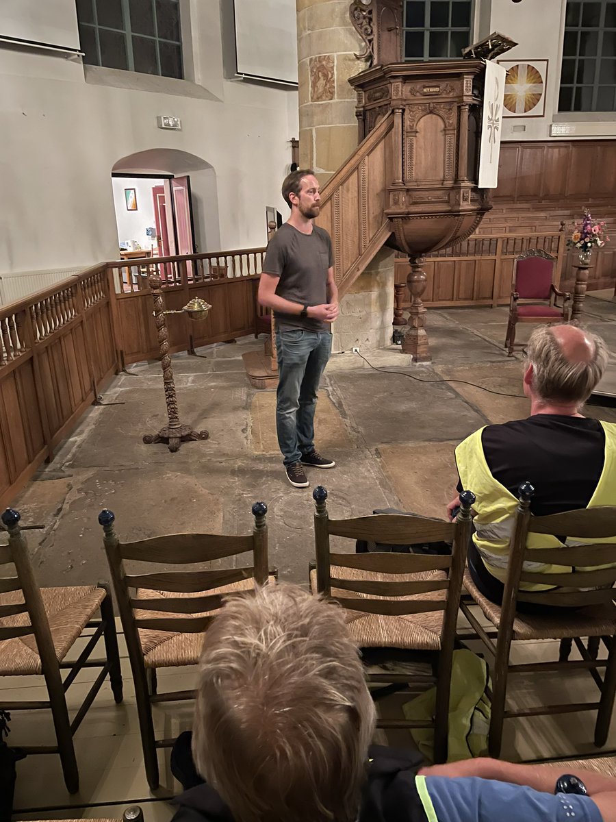 wadwandelaar's tweet photo. #TvBB uitzwaaien Herv Kerk Coevorden, nog wat historie, in deze kerk ligt Rabenhaupt begraven, nog wat logistiek door Ronald en dan los https://t.co/H5JOZLxEdd