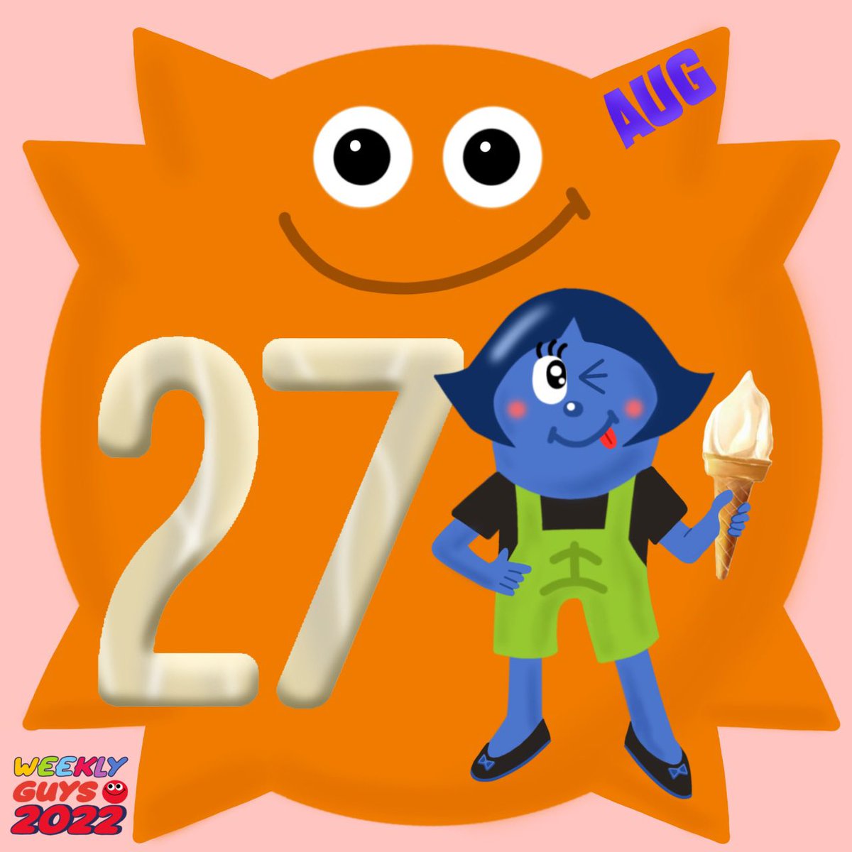 WeeklyGuys's tweet photo. 2022年8月27日(土曜日)
　
土曜日🔹🔹　
今日はジェラートの日！🍨🥶

皆さん良い週末を〜！😊

#weeklyguys
#ジェラートの日 https://t.co/FQ0S6xJYQP