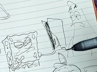 Spongebob: this looks like a huge book
Patrick:How can a book be this hard?