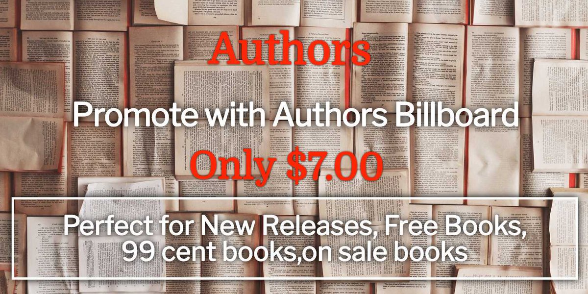 chilloutdani's tweet photo. AUTHORS! NEW LINK Fantastic Opportunity! @MimiBarbour Promote with Authors Billboard for only $7!! @Gr8authors New releases have no price restrictions! Reviews not required! Promote your books for #FREE or on Sale or #99cents @LeanneBanks #mgtab https://t.co/NWELtTiMXh https://t.co/XjGniMi5Gv