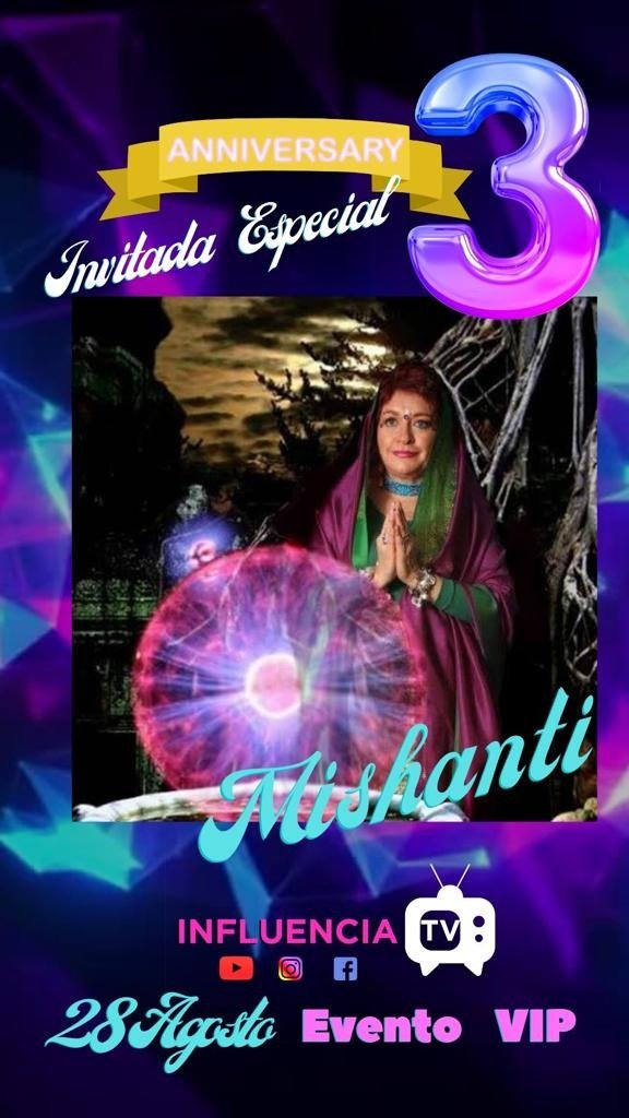 Mishanti_'s tweet photo. Será un honor estar en el 3er aniversario del programa #InfluenciaTV de mi querido amigo Rojo Sodi, amigo querido sigue sembrando éxitos y que tu camino siempre esté lleno de bendiciones. https://t.co/0bmXKNLRwe