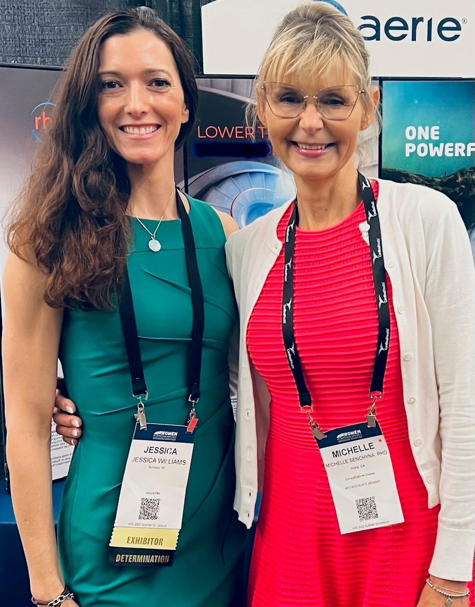 AeriePharma's tweet photo. Celebrating all of the amazing Women in Ophthalmology at the #WIO2022 Summit with our own Jessica Black and Michelle Senchyna, PhD
#WIO #VISIONaeries #Celebrate #Ophtho https://t.co/ckXuJ1zIEW