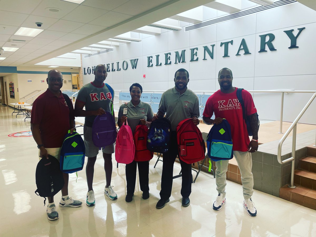 Thank you to our partners at Beyond the Badge for providing more than 300 backpacks for our young people <a href="/hcpss_loes/">Longfellow ES</a>!