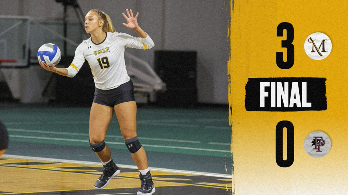 'Ville volleyball gets the sweep! 2-0.
