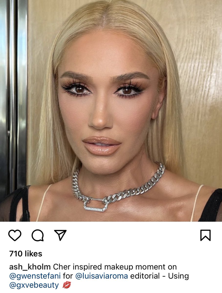 GxCat26's tweet photo. her face is perfection 😍💜 @gwenstefani @gxvebeauty https://t.co/DLZNlRJdRk