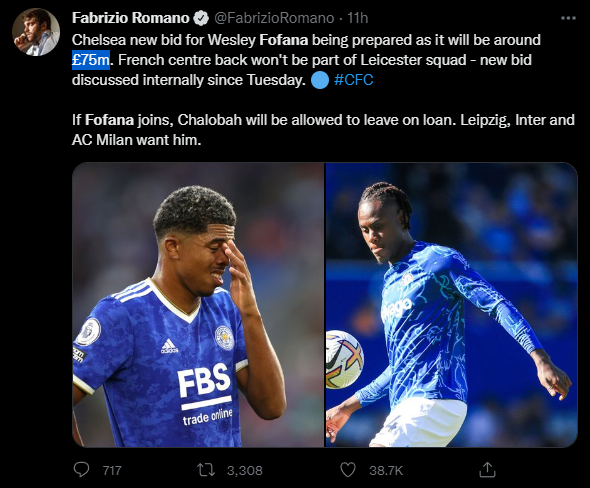 KindaMaxed's tweet photo. @BtecRj @FabrizioRomano @FabriceHawkins Lad needs to learn to read, that 55 for martinez is in euros too where as the 75 mil for fofana is in pounds https://t.co/gZ87buXqi8