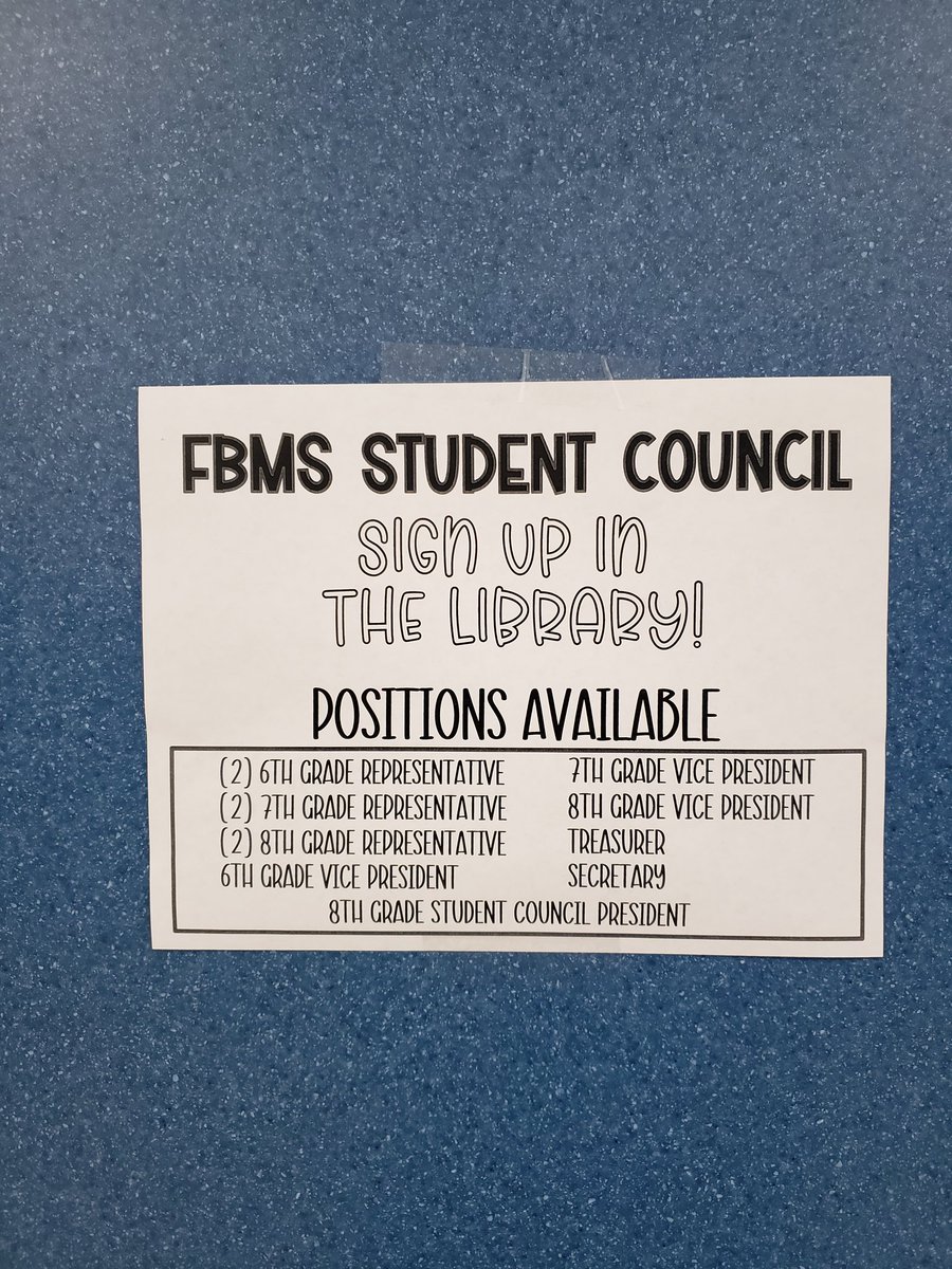 FbMiddle's tweet photo. Consider running for a position FBMS https://t.co/l1xRn2GHdH
