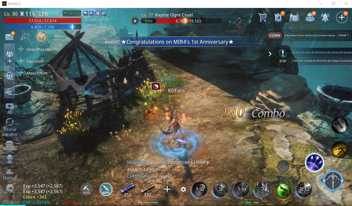 RDFaro's tweet image. Congratulations on MIR4's 1st Anniversary!
Server: NA33
IGN: RDFaro