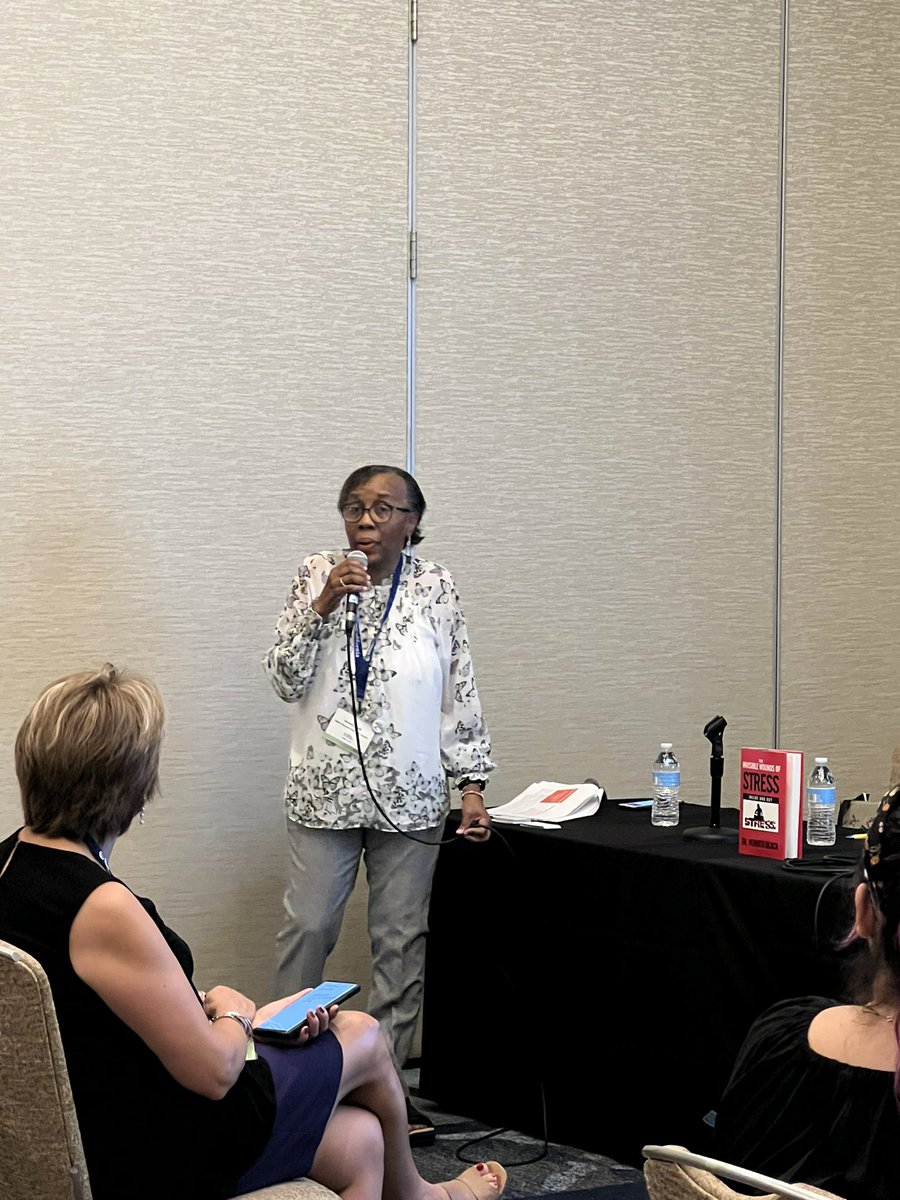 brescotthemet's tweet photo. Dr Vernita Black “The Invisible Wounds of Stress” Most importantly , be aware stress is real. She discussed the Importance of stress reduction and the audience shared coping strategies. #namiconca #namica #nami #MentalHealthMatters #MentalHealthAwareness #invisiblewoundsofstress https://t.co/DopyBYCafX