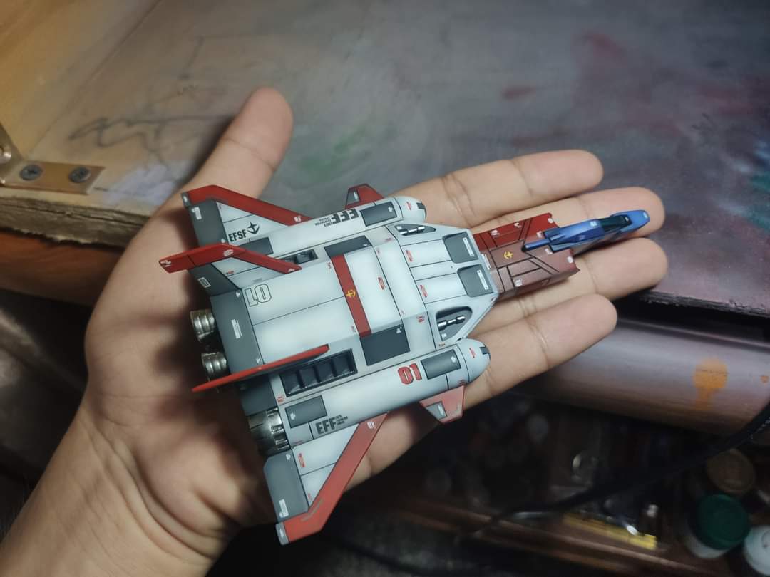 HobbyLifeStudio's tweet photo. Classic 1/144 Core Booster &amp; Core Fighter  

เสร็จแล้ว!!! เดี๋ยวมาจับถ่ายรูปดีๆอีกที มีส่งAKแล้ว

ส่วนตัวHGUC ยังทำฐานไม่เสร็จ

#HobbyLifeStudio #WIP #Bandai #バンダイ #Gunpla #ガンプラ #Plamo #プラモ #Modelkits #機動戦士ガンダム #MobileSuitGundam #CoreBooster #EFSF https://t.co/3mf2L26siu