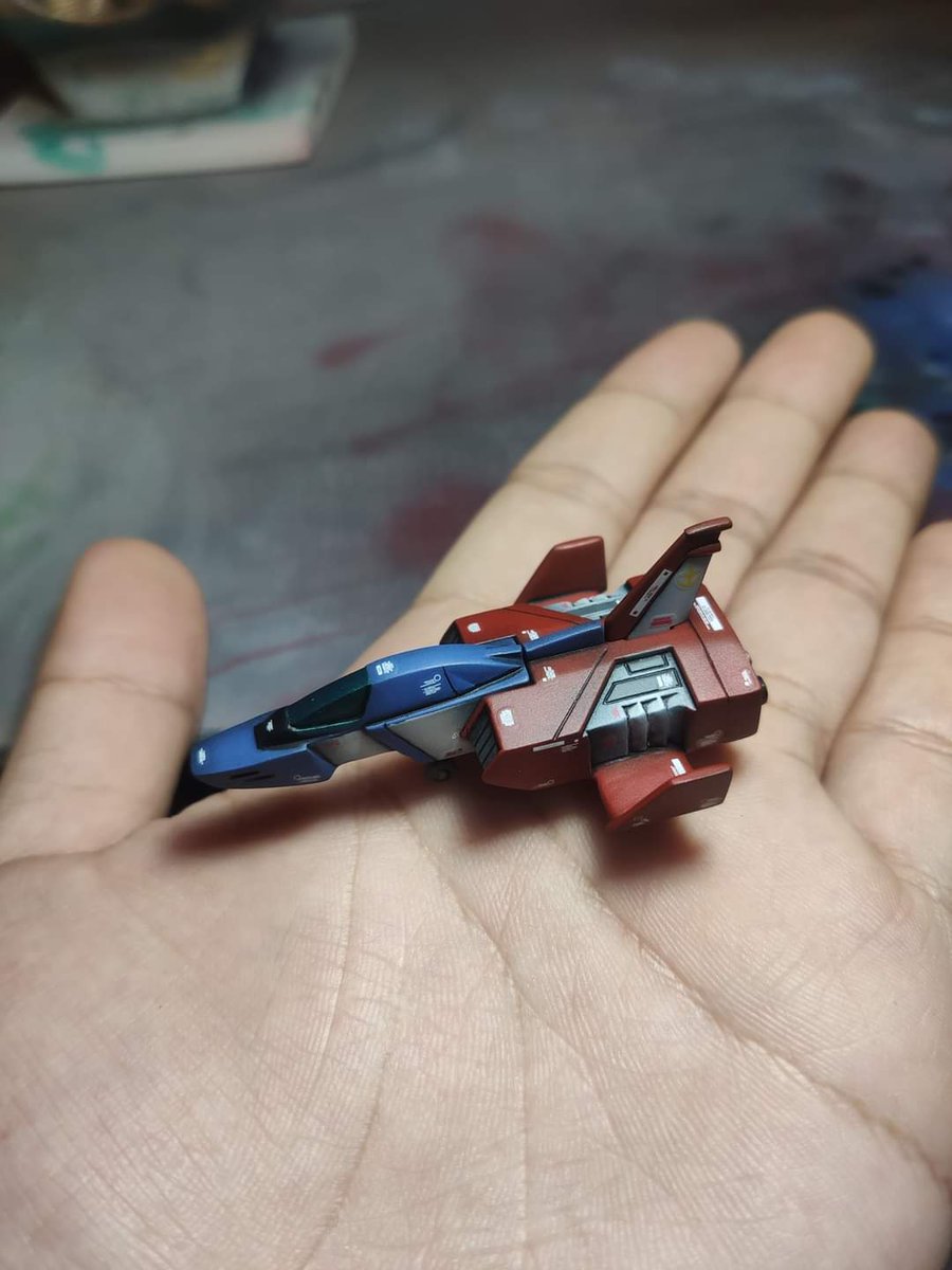 HobbyLifeStudio's tweet photo. Classic 1/144 Core Booster &amp; Core Fighter  

เสร็จแล้ว!!! เดี๋ยวมาจับถ่ายรูปดีๆอีกที มีส่งAKแล้ว

ส่วนตัวHGUC ยังทำฐานไม่เสร็จ

#HobbyLifeStudio #WIP #Bandai #バンダイ #Gunpla #ガンプラ #Plamo #プラモ #Modelkits #機動戦士ガンダム #MobileSuitGundam #CoreBooster #EFSF https://t.co/3mf2L26siu