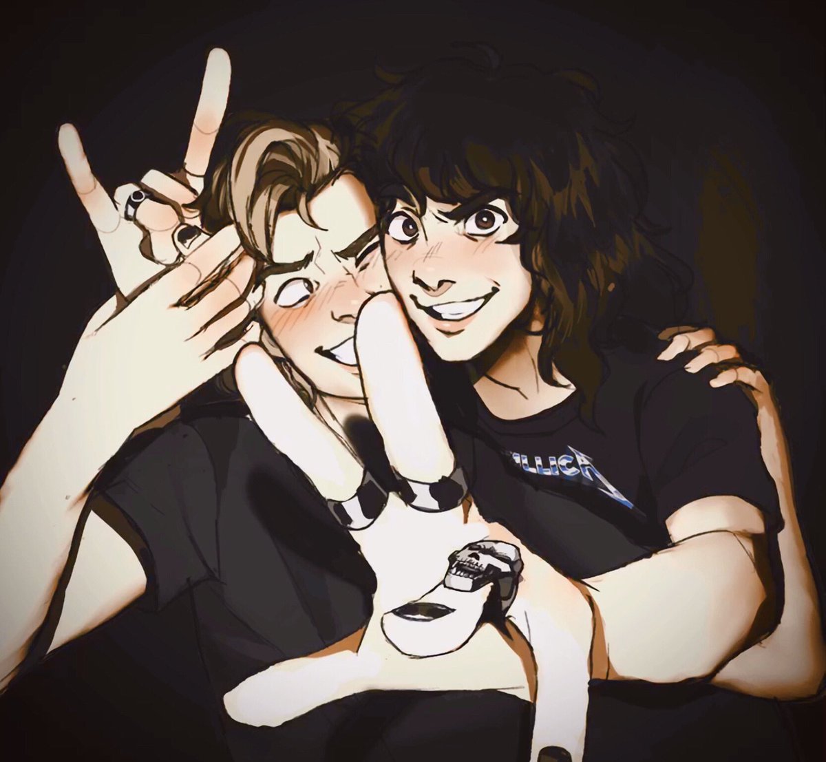 #DTIYS for <a href="/wobblyart_/">AJ</a> 

(Robin took the picture :))
#steddie #eddiemunson #steveharrington #StrangerThings