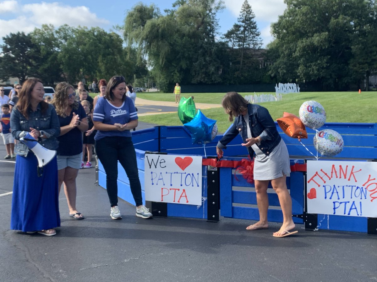 AHSD25Patton's tweet photo. .@ahsd25Patton was thrilled to thank our @PtaPatton for providing this GaGa Ball Pit for our Ss. The ribbon cutting to officially open our GaGaBall Pit was a huge success. We appreciate our partnership and all that we are able to do for our Ss together. https://t.co/nUViBJUUYs