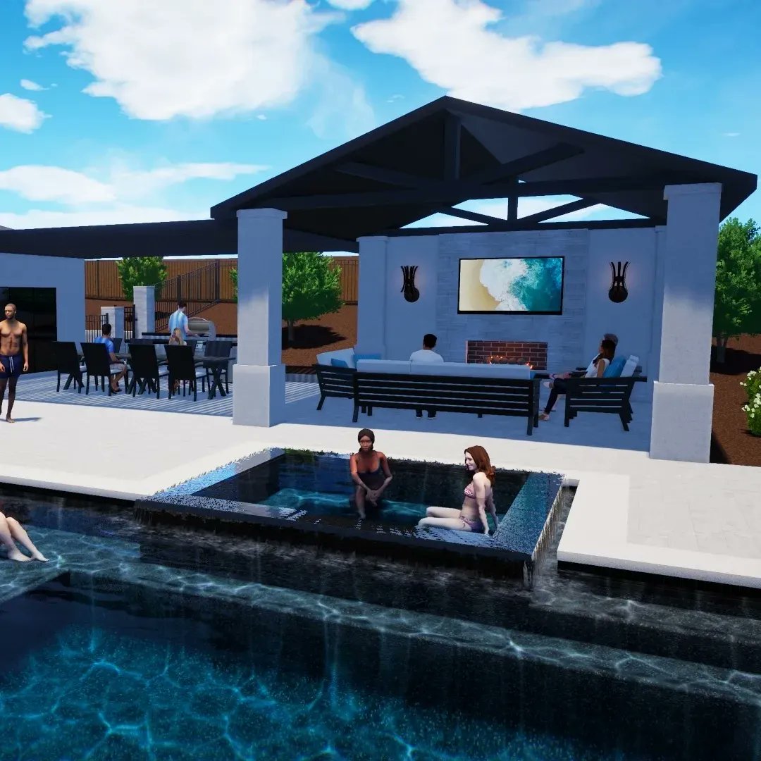 BellaTerraYards's tweet image. “Happy Friday! Here’s to all of us who made it through another week of faking adulthood.” —Nanea Hoffman 

#landscapedesign #freeformpool #moderndesign #structurestudios #frontyard #pooldesign #outdoorliving #infinitypool #outdoorfireplace #modernlandscape #designideas