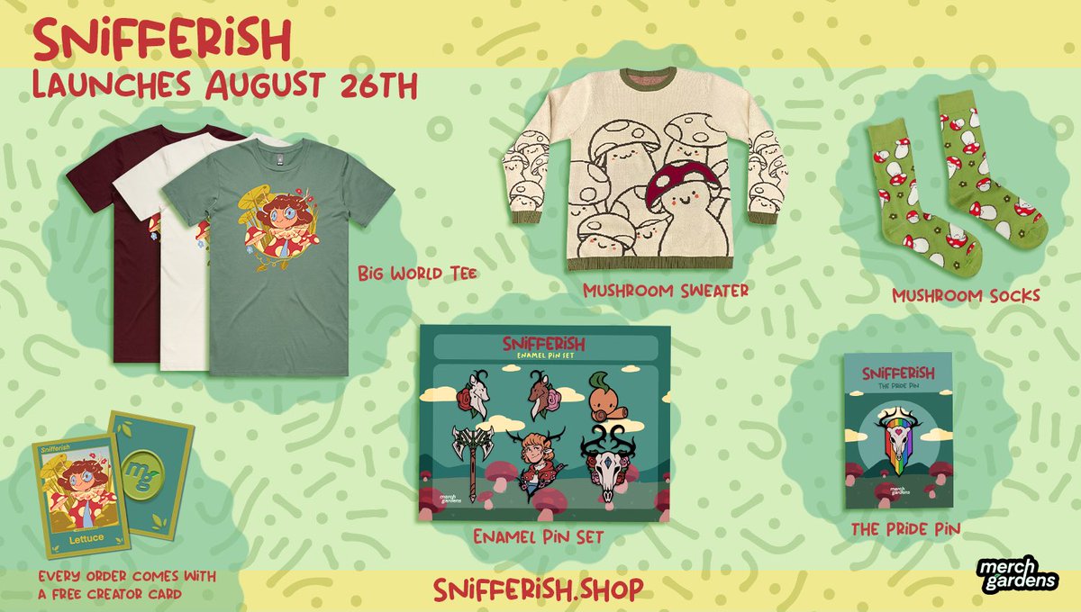 *SCREAMS* 
SNIFF SNIFFERISH MERCH OUT NOW!!! PREORDER LASTS 3 WEEKS

Snifferish.shop
Snifferish.shop
Snifferish.shop